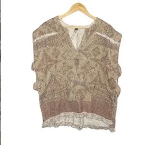 Free People tapestry blanket poncho